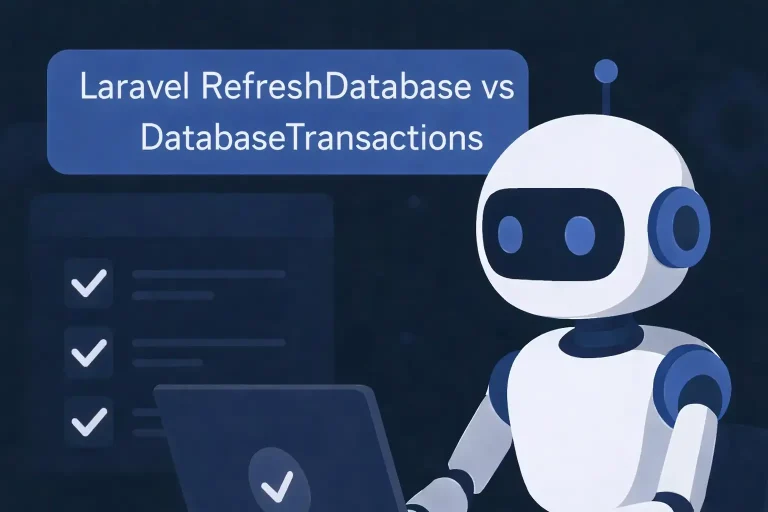 RefreshDatabase vs DatabaseTransactions